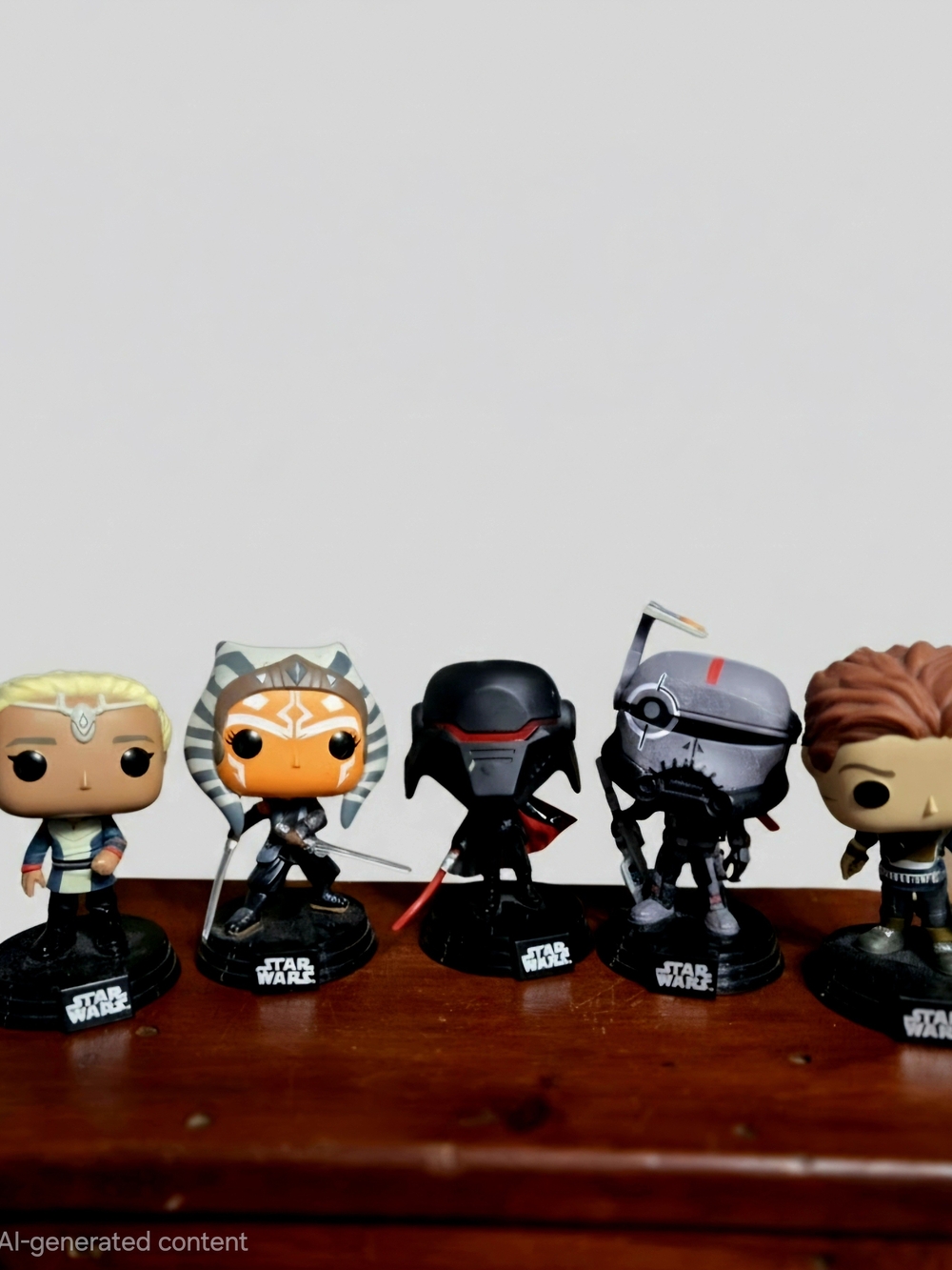 Star Wars Collectible Figures Set – Orange, Black, Gray, Brown, Blonde